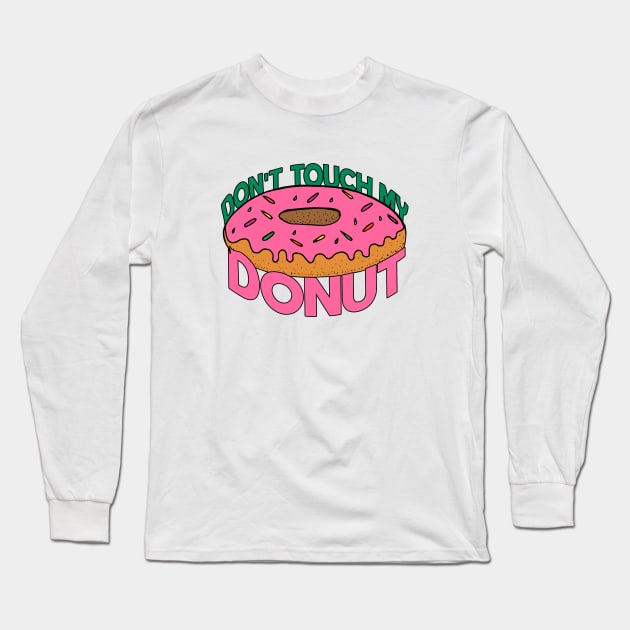 Donut Long Sleeve T-Shirt by Brains